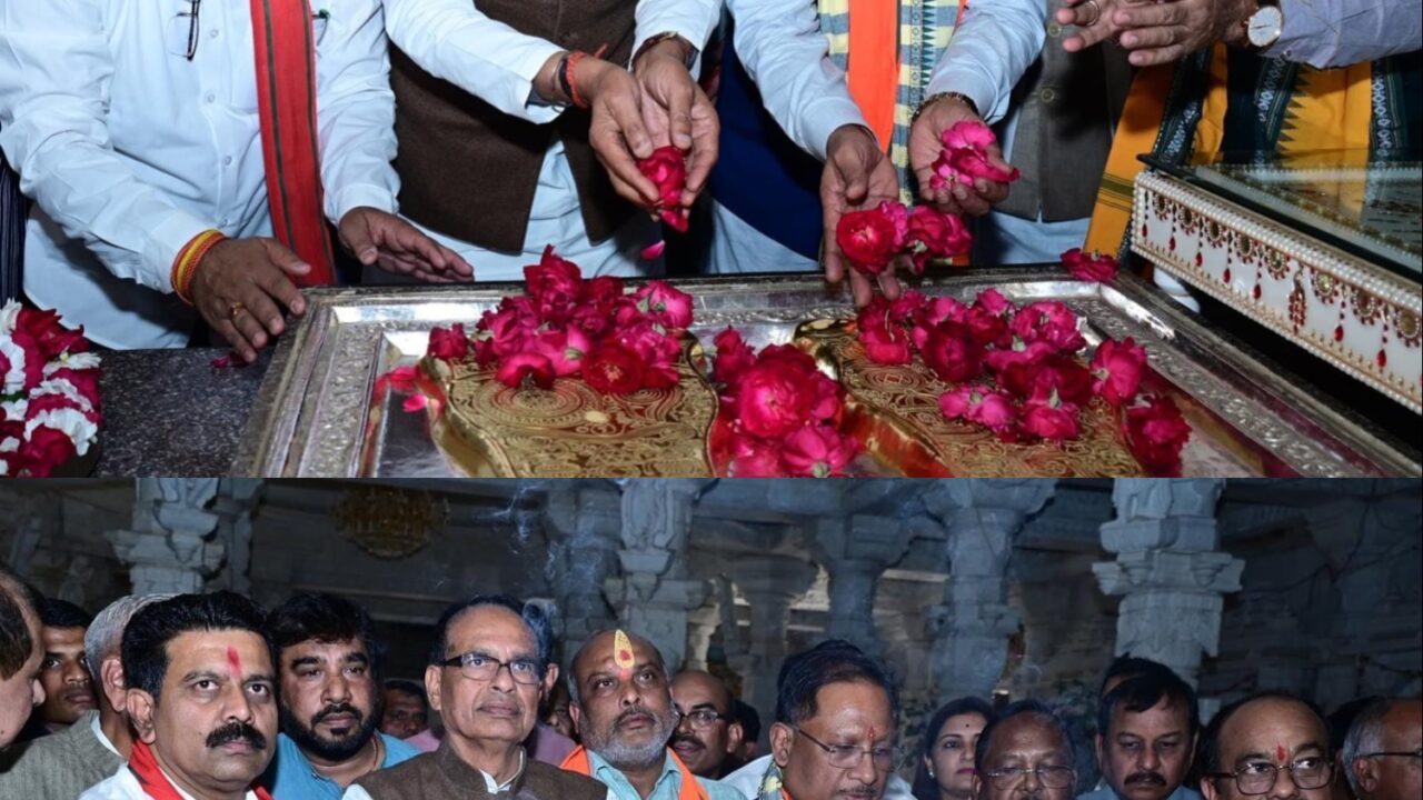 केन्द्रीय मंत्री शिवराज सिंह चौहान ने भगवान श्री पार्श्वनाथ की पूजा-अर्चना कर प्रदेशवासियों के सुख-समृद्धि एवं खुशहाली की कामना की